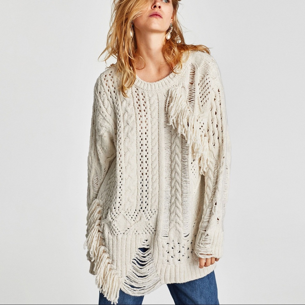 Zara Knit oversized sweater
